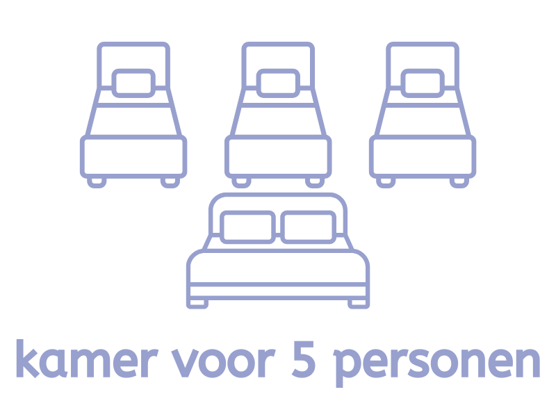 Kamer voor 5 personen
